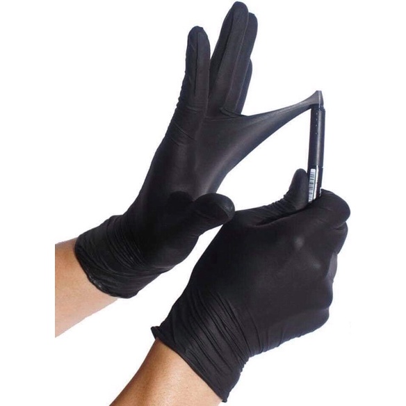 Găng Tay Y Tế Cao Cấp Nitrile I'M Gloves COMFORT+ 3.5GR (MÀU ĐEN) Sri Trang Thái Lan