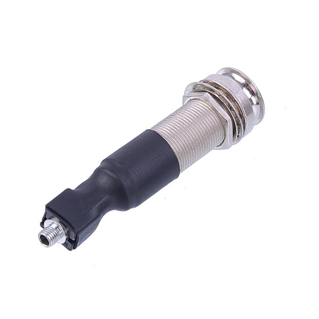 Durable Cylinder Guitar EQ Piezo Pickup Endpin 6.35mm Jack Socket