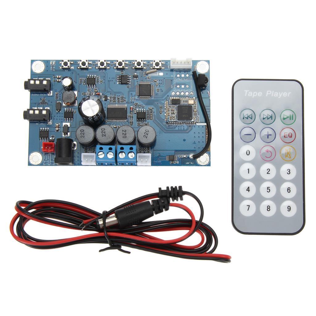 DC 12V Bluetooth 60W 2CH Digital Audio Power Amplifier Board AMP Module