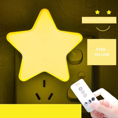 Đèn ngủ cắm ngôi sao có điều khiển Đầy màu sắc Điều khiển ánh sáng cảm ứng Tiết kiệm điện năng