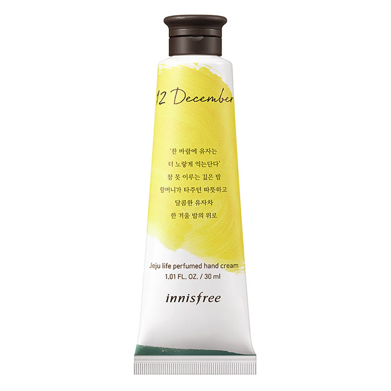 Kem Dưỡng Da Tay Innisfree Jeju Life Perfumed Hand Cream-Yuja Tea (30ml)