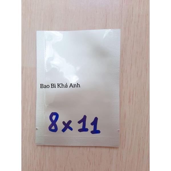 1kg TÚI 3 BIÊN Bạc Hàn Nhiệt Túi ép miệng 2 mặt MÀU BẠC