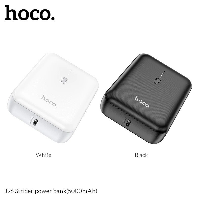 [Quà tặng không bán] Pin Sạc Dự Phòng Hoco J96, 5000mah, 1 cổng USB - A sạc 5V - 2A, có đèn led hiển thị dung lượng pin Pon Case