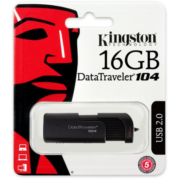 USB kingston dt104 16Gb 2.0 Flash drive - Hàng chính hãng