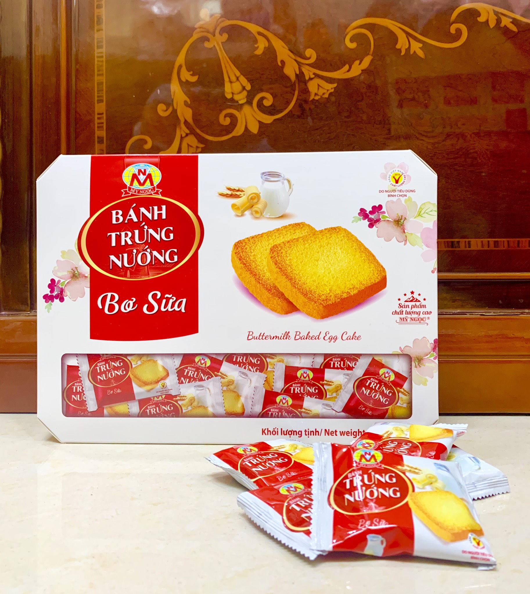 252g Bánh trứng nướng Hương BƠ SỮA tươi MỸ NGỌC