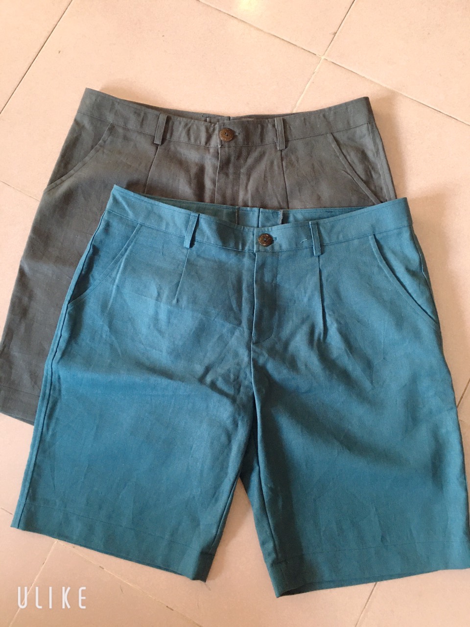 Quần short Nam/nữ (6 màu), chất liệu linen 100%.