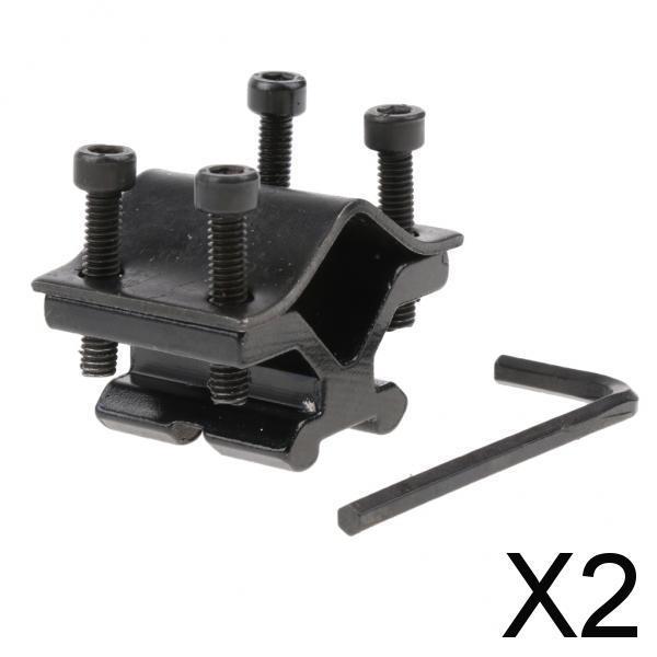 2x Universal Picatinny Weaver Mount Holder for Scope A Flashlight