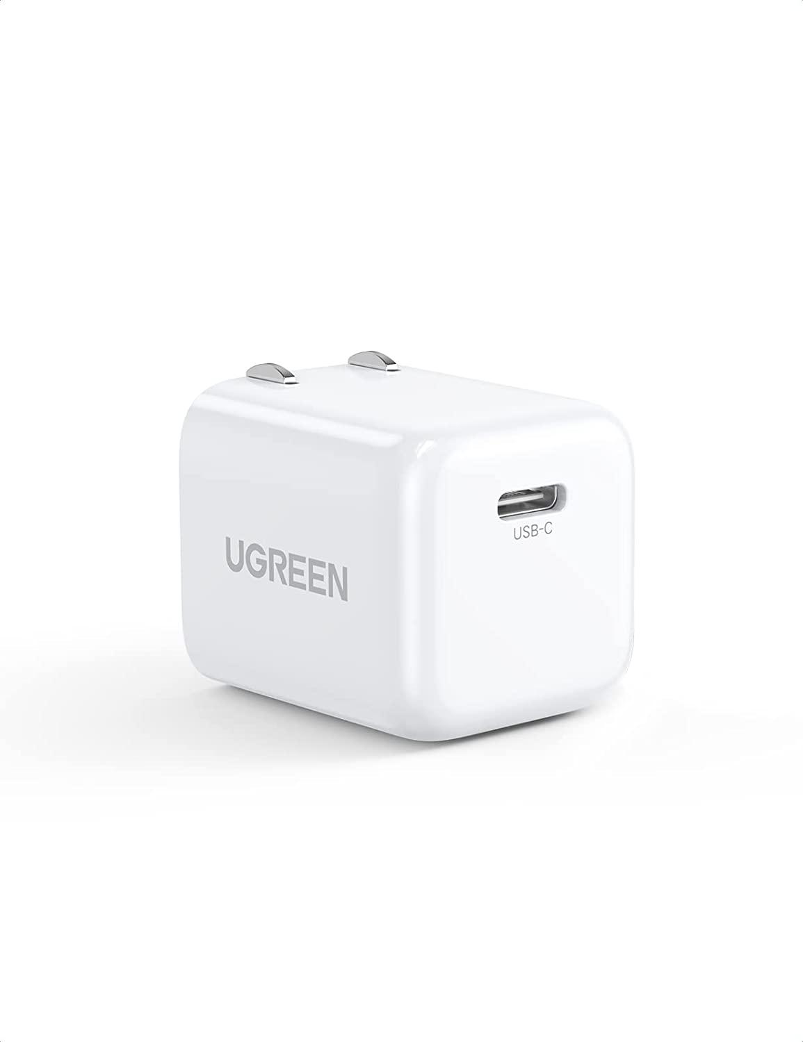 Ugreen UG70572CD249TK 20W USB-C Màu Trắng Bộ sạc mini cổng USB-C chân cắm US - HÀNG CHÍNH HÃNG