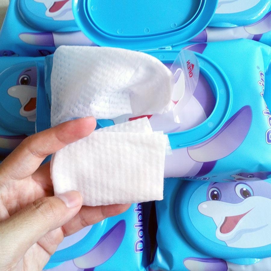 Khăn ướt và khăn khô cao cấp Dolphin
