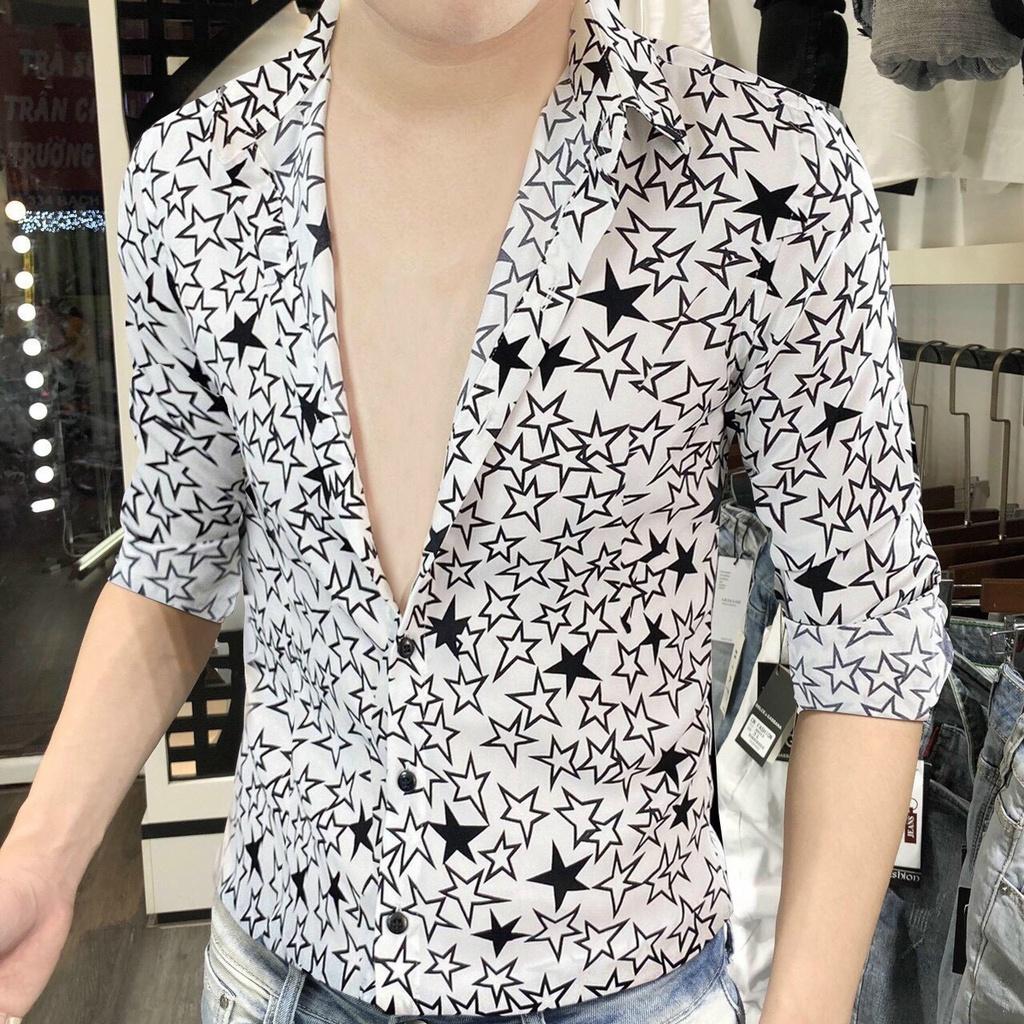 ÁO SƠ MI NAM TAY DÀI CHẤT LỤA MỀM - HOẠ TIẾT CỰC ĐỘC ĐÁO