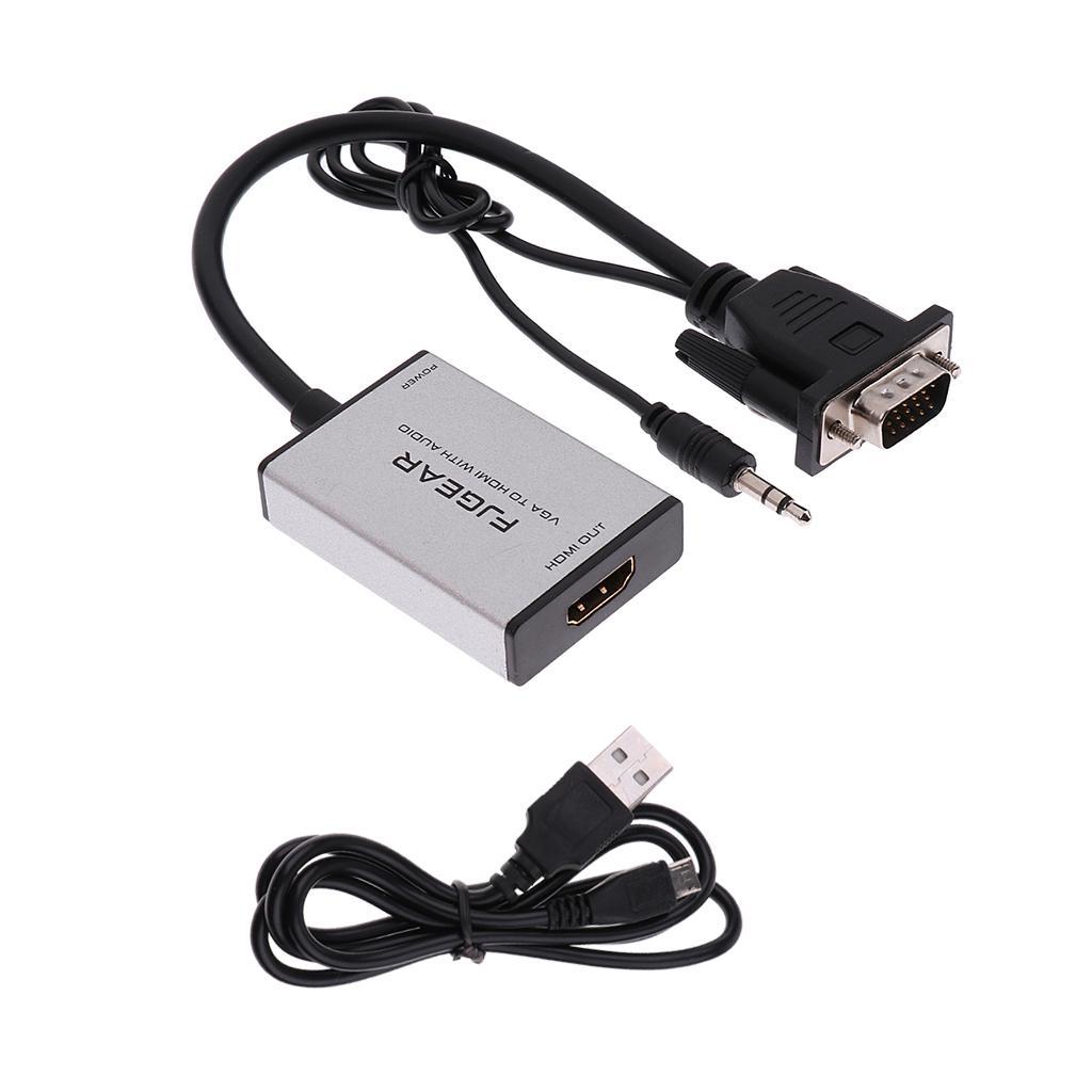 VGA To   Converter Output 1080P Male to Female Audio Video Cable Adapter