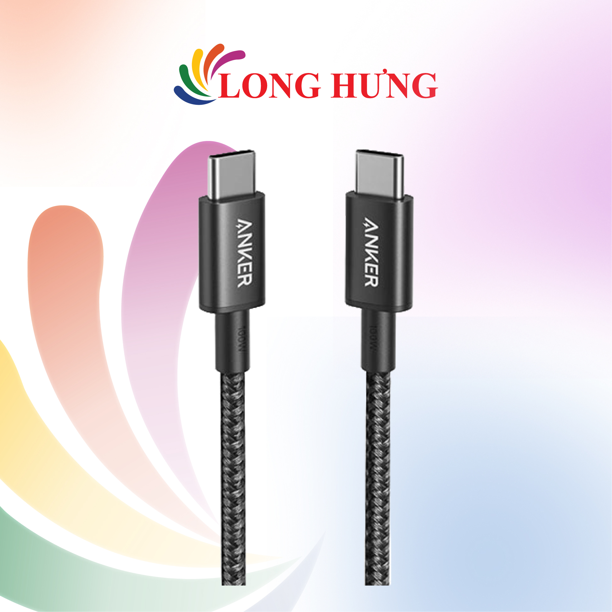 Cáp USB Type-C to Type-C Anker New Nylon 60W A8752/A8753 - Hàng chính hãng