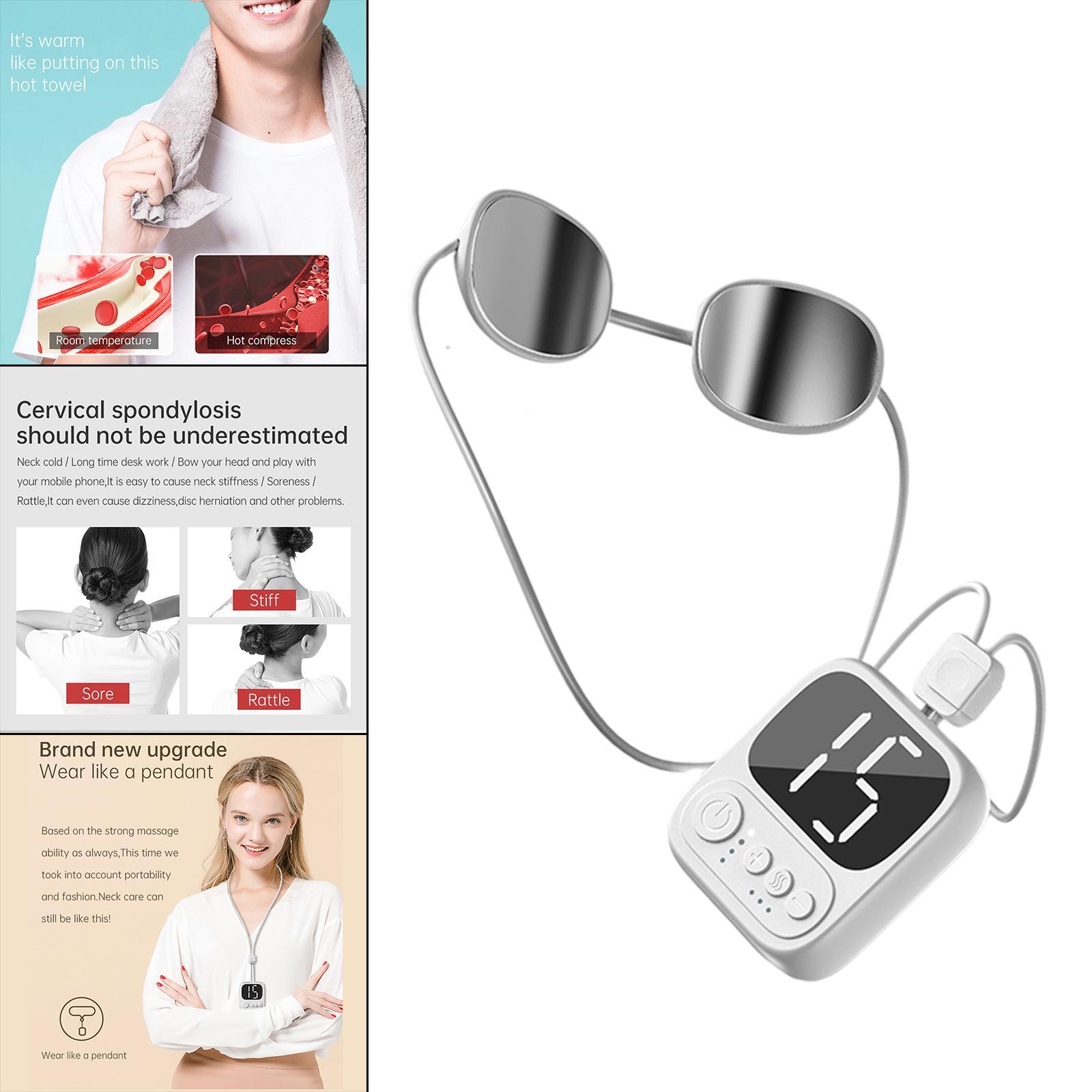 Cordless Neck Massager 4 Modes and 15 Levels for Home Women Men Athletes