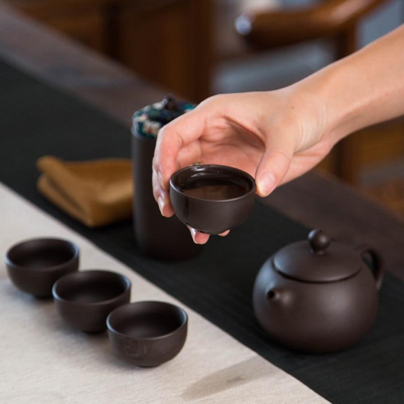 Bộ Ấm Trà Sứ Cát Tường Phong Cách Nhật Bổn cao cấp