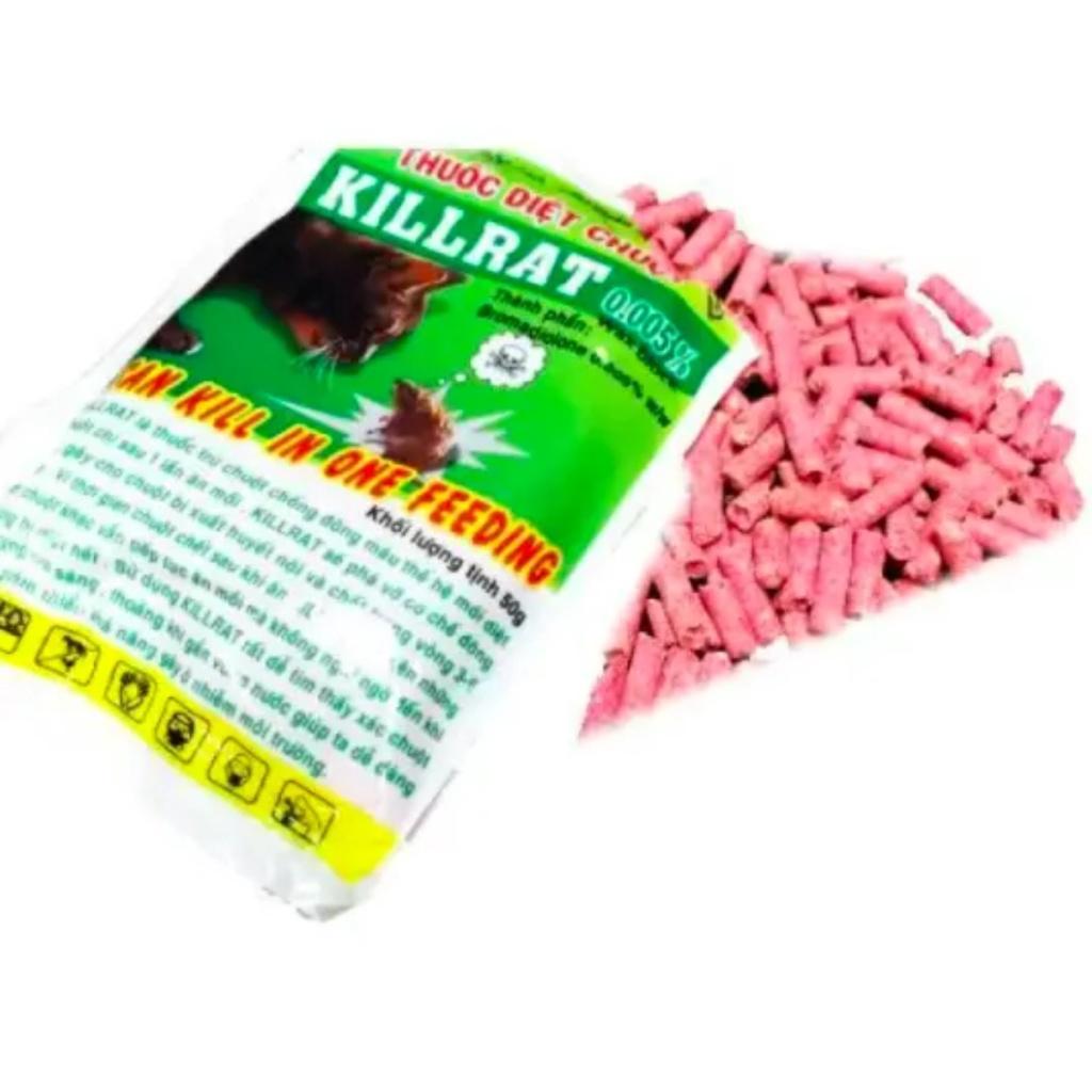Thuốc diệt chuột Kill Rat 0.005 wax block 40g (Không cần trộn thức ăn)
