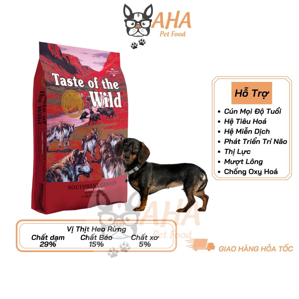 Thức Ăn Cho Chó Lạp Xưởng Taste Of The Wild Bao 2kg - Sierra Mountain Thịt Cừu, Trái Cây Rau Củ Quả