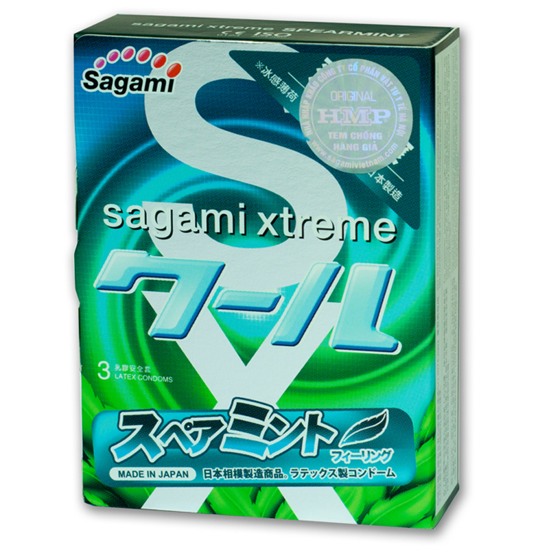 Combo 1 hộp bao cao su SAGAMI magic hộp 10, 1 hộp SAGAMI are are hộp 5 và 1 hộp SAGAMI spearmint hộp 3