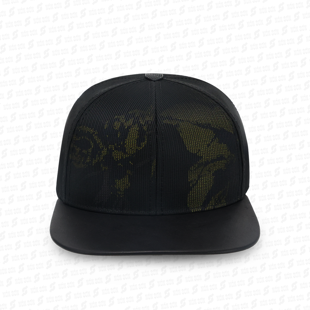 Mũ snapback hiphop NÓN SƠN hoa văn ngẫu nhiên MC210AK-ĐN3HV