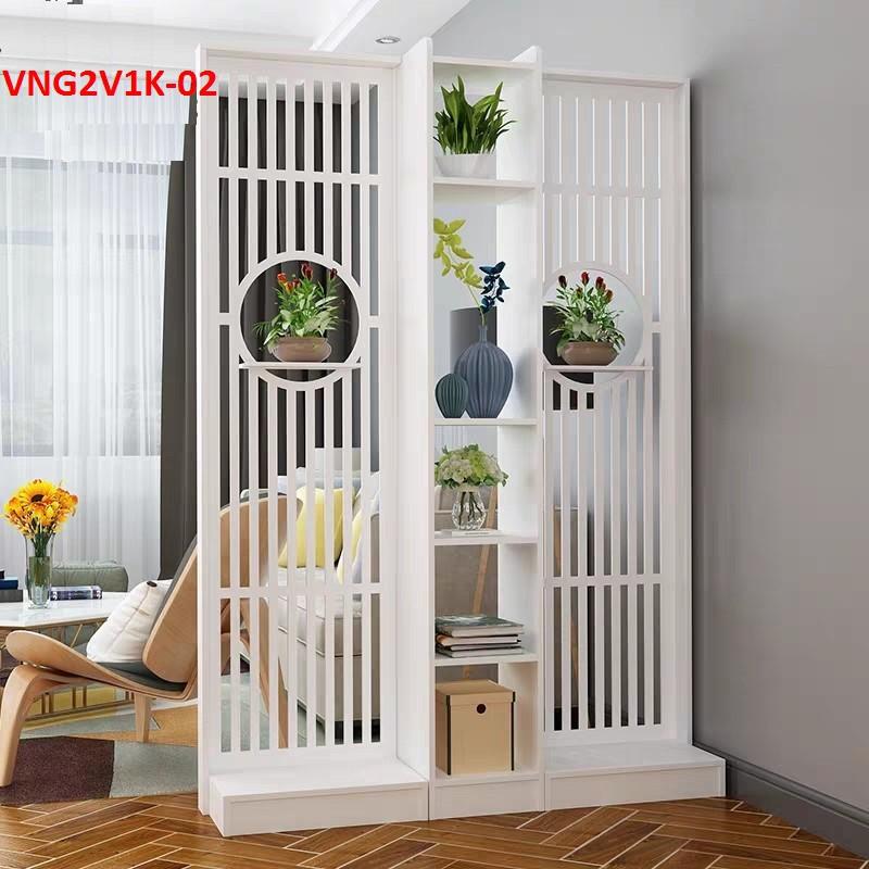 Vách ngăn liền kệ 1 kệ 2 vách VNG1K-03- Nội thất lắp ráp Viễn Đông Adv