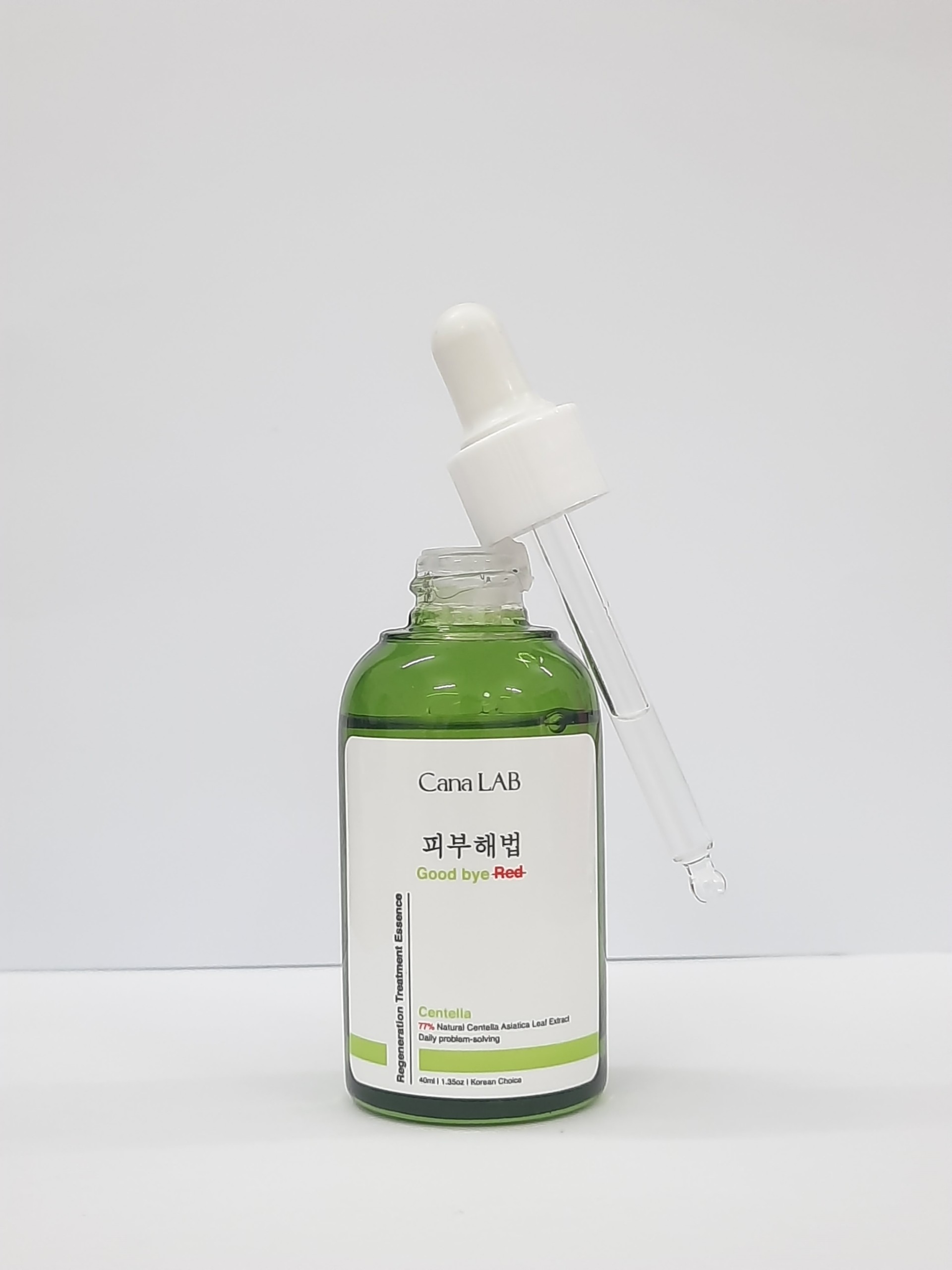 Tinh chất rau má làm dịu da, phục hồi và mờ vết thâm Cana LAB Centella Good bye RED Regeneration Treatment Essence