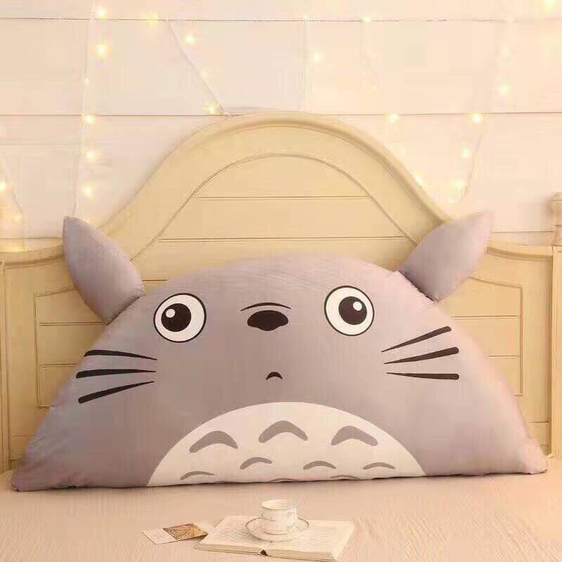 Gối Tựa Kê Đầu Giường - TOTORO Xám