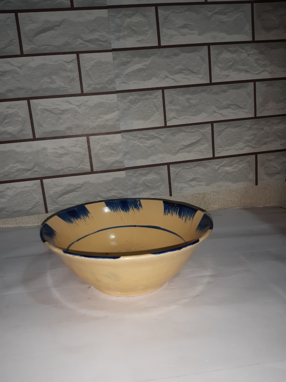 Tô tượng phết xanh lớn 20 x 7 cm