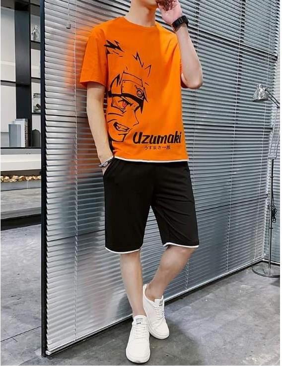 Bộ set thể thao naruto nam nữ vải thun lạnh mềm mịn 4 màu y hình