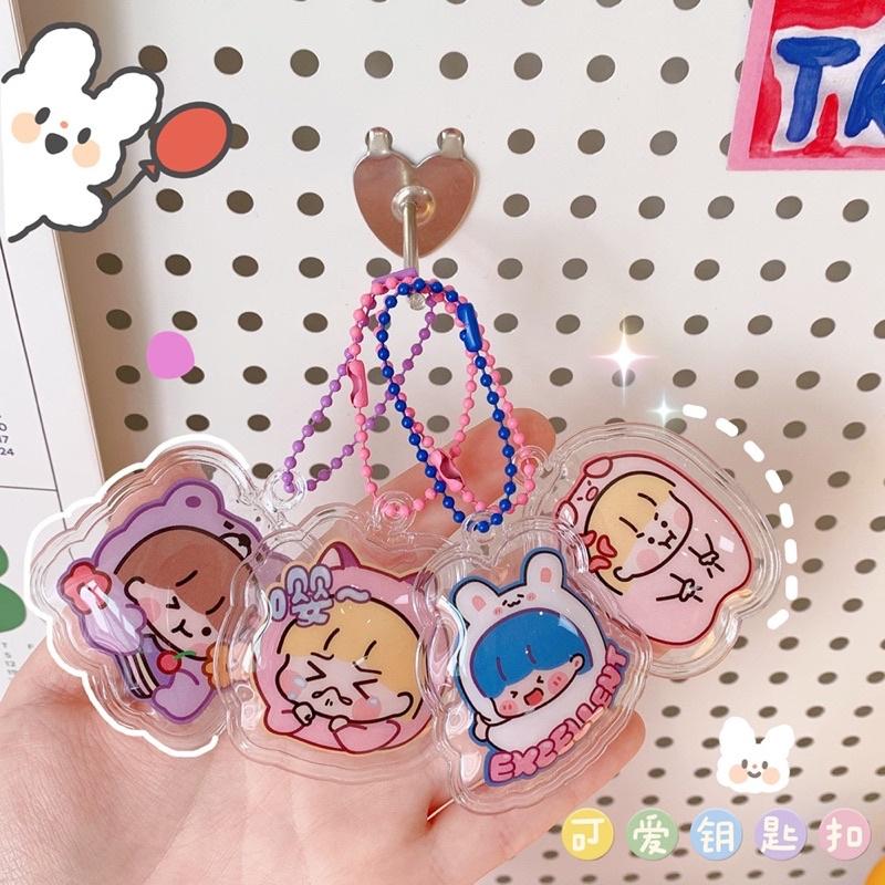 Móc khoá phao hoạt hình cô gái ulzzang dễ thương