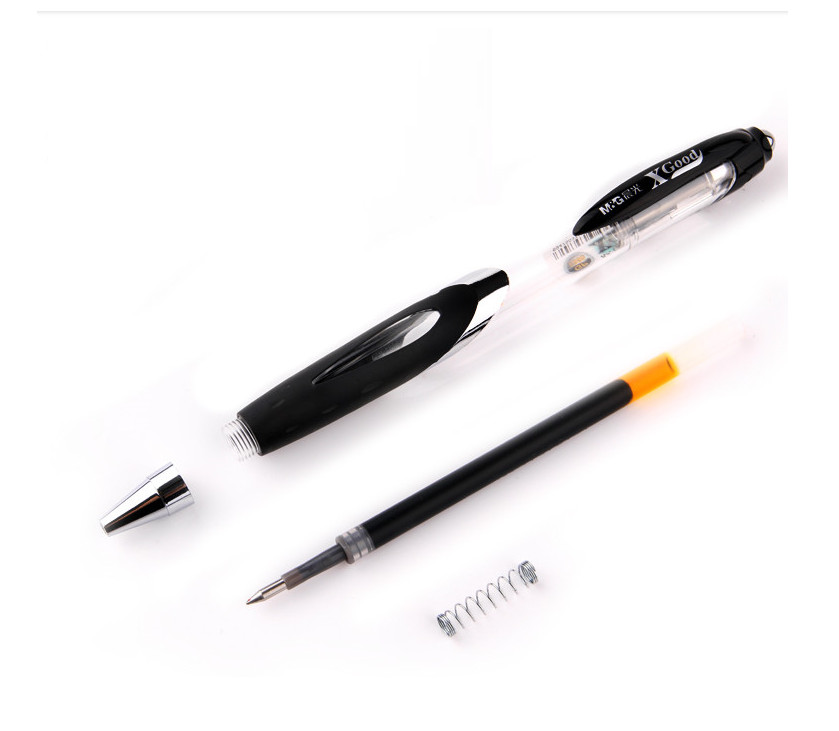 Hộp 12 cây bút gel M&G ngòi 0.5mm-màu mực sắc nét-mực đen-GP1350A
