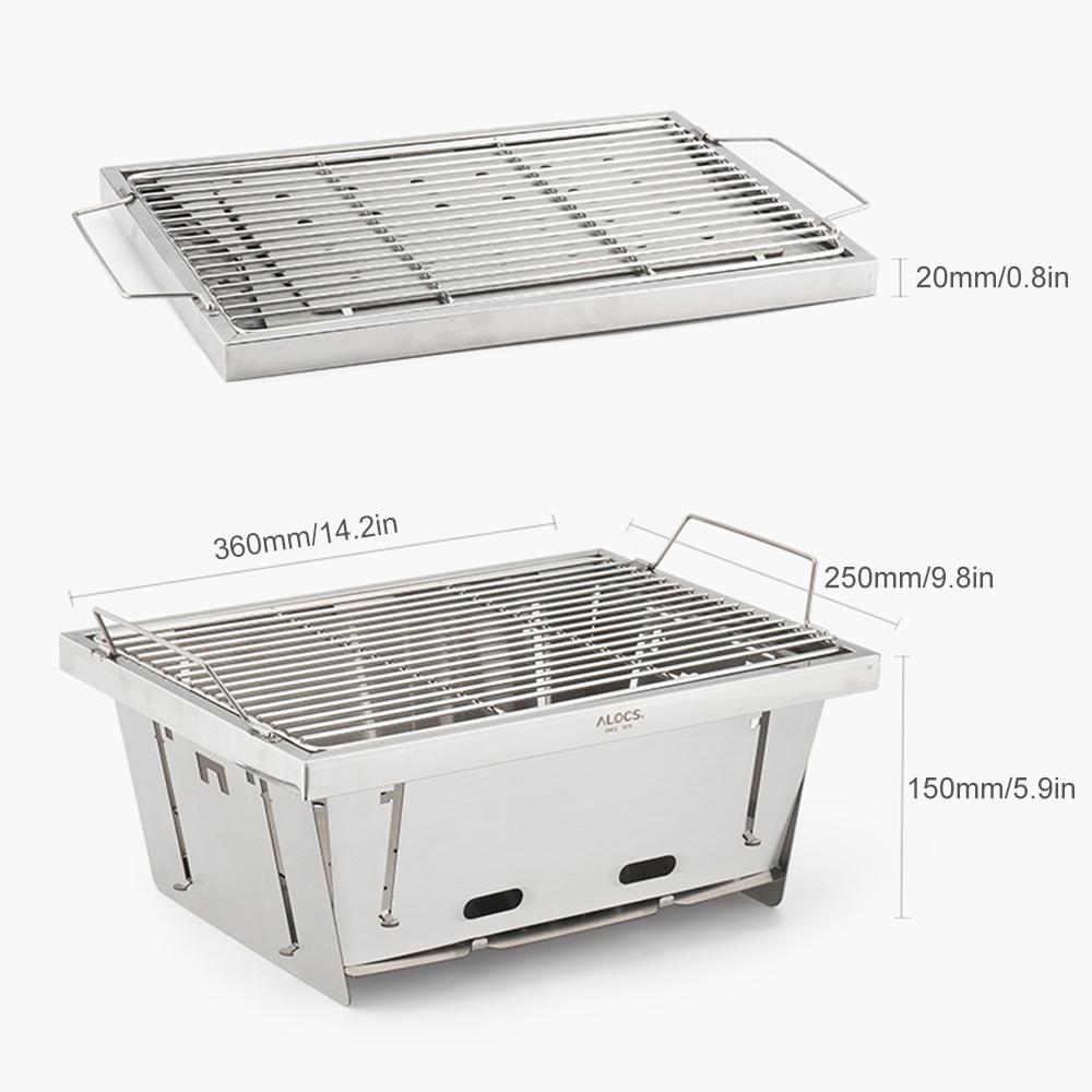 Vỉ Nướng Bbq Bằng Thép Không Gỉ Alocs