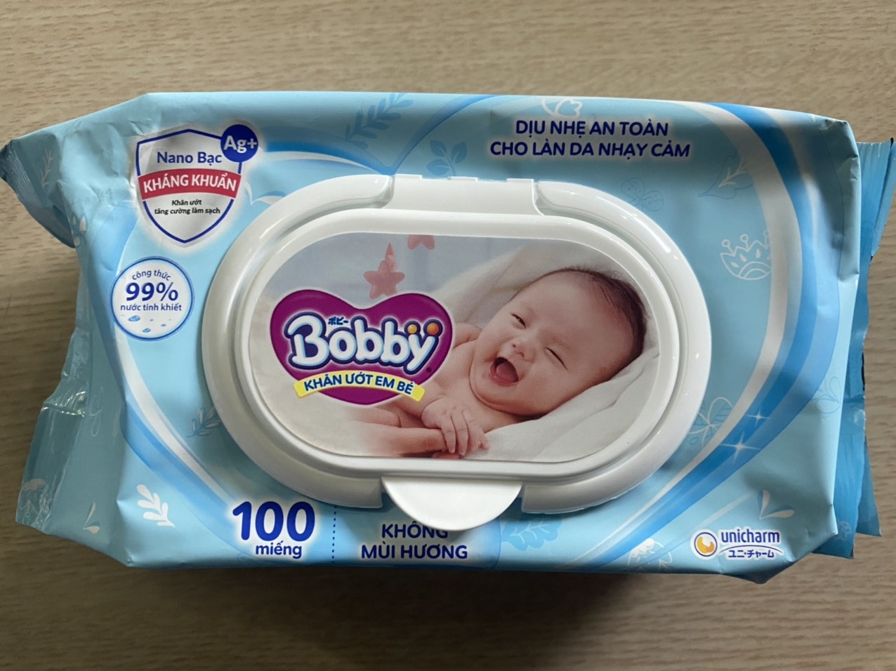 COMBO 2 GÓI Khăn Ướt Bobby Care 100 Tờ không mùi .