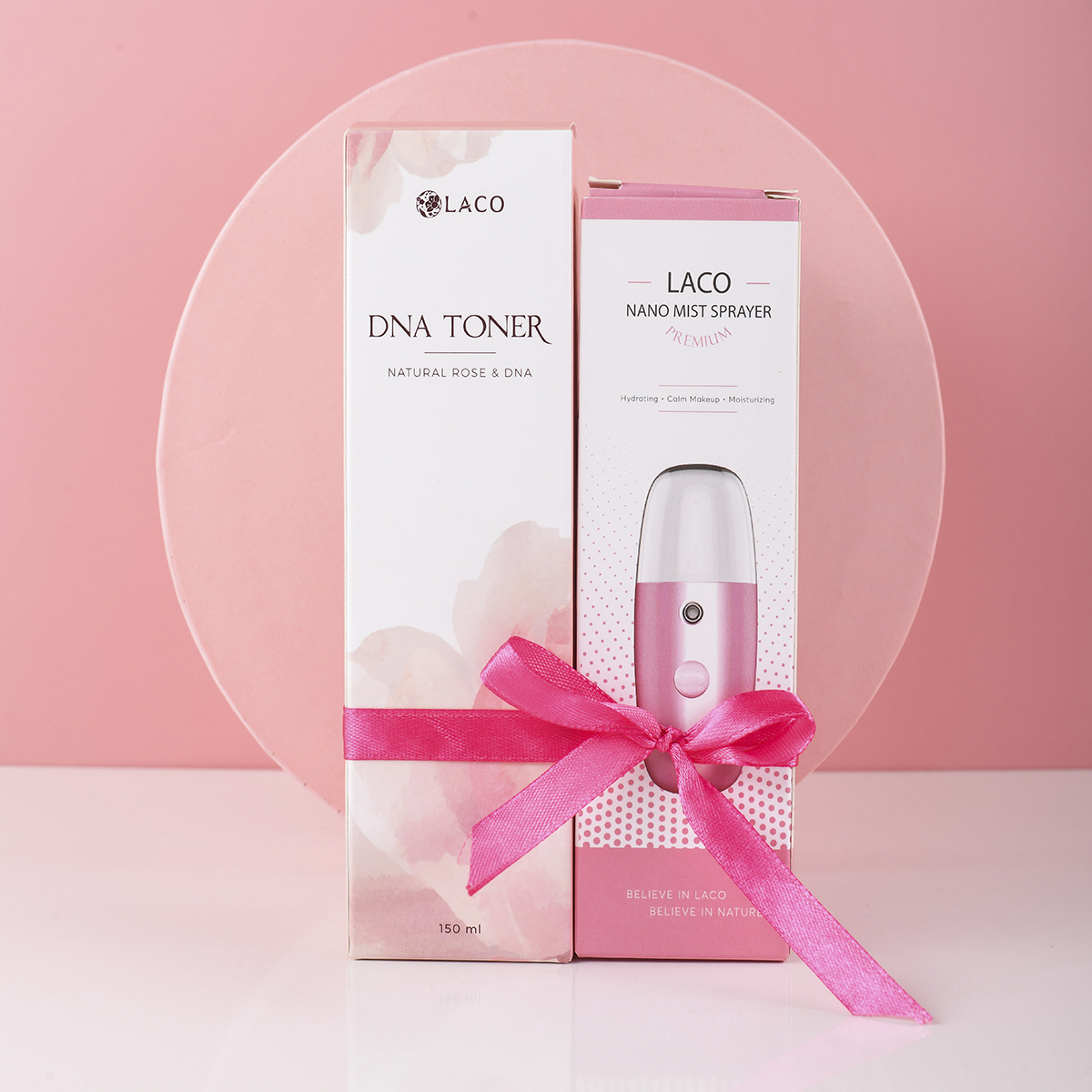 Combo Marosa Toner DNA Cá hồi + Laco Nano Facial (Nước hoa hồng Laco + Máy phun sương cầm tay Laco)