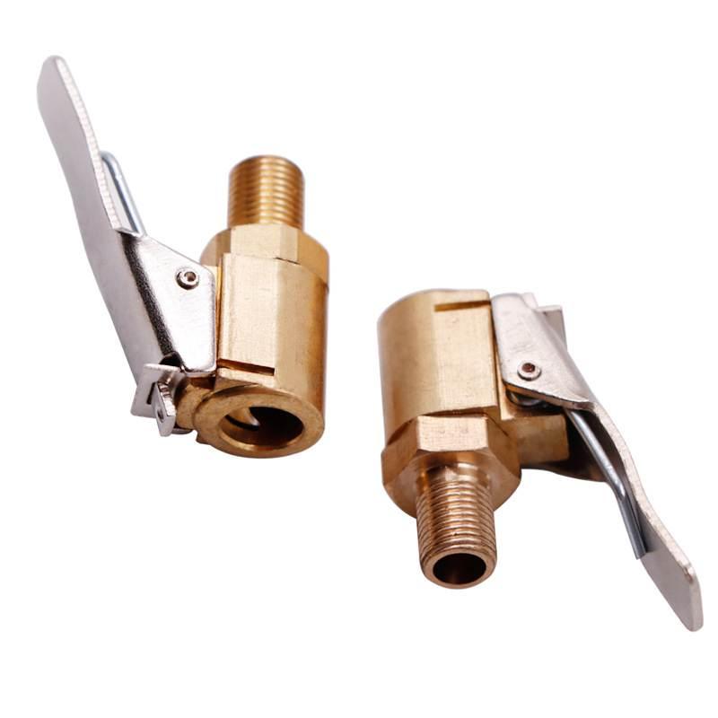 Car Air Pump American Threaded Air Nozzle Adapter Car Air Pump Accessories Outdoor Tools Quick Change Head Clamp Type Air Nozzle