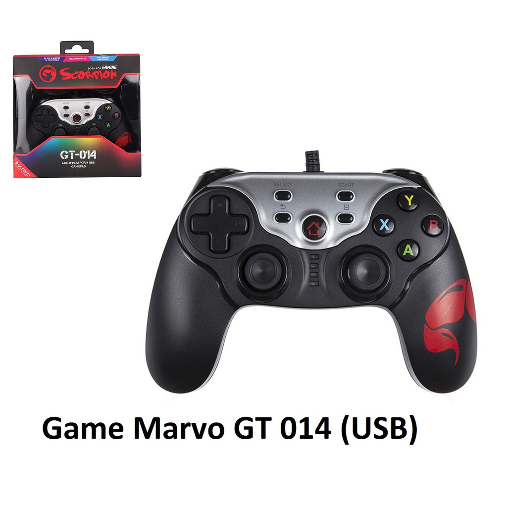 Tay cầm gamepad Marvo GT-014 (Đen) - HT - HÀNG CHÍNH HÃNG