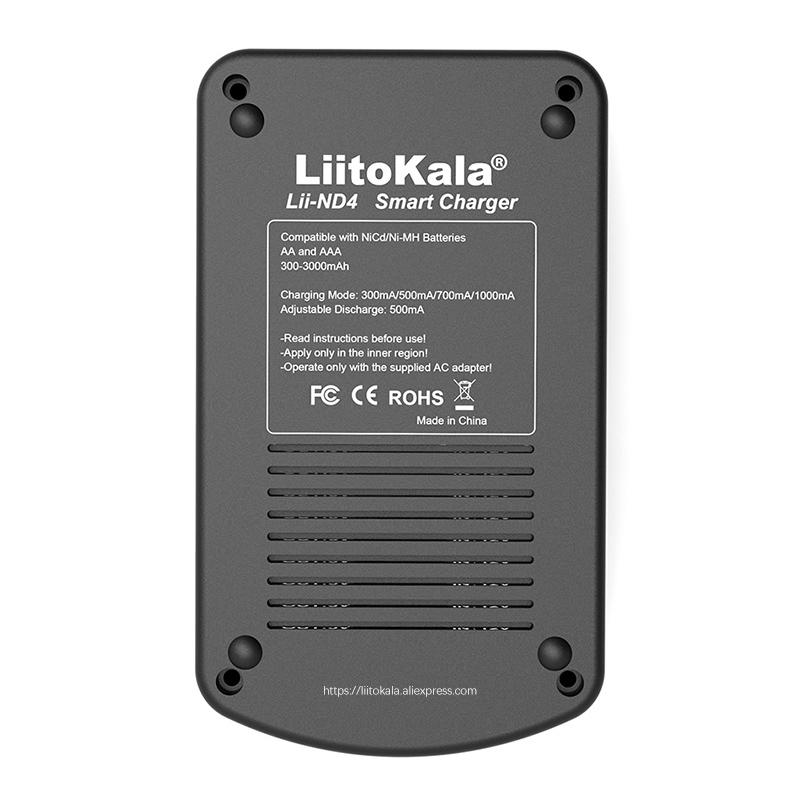 LIITOKALA LII-ND4 Bộ sạc LCD và khả năng kiểm tra cho 1,2V NIMH/CD 9V Màu pin: LII-ND4 FULL SET