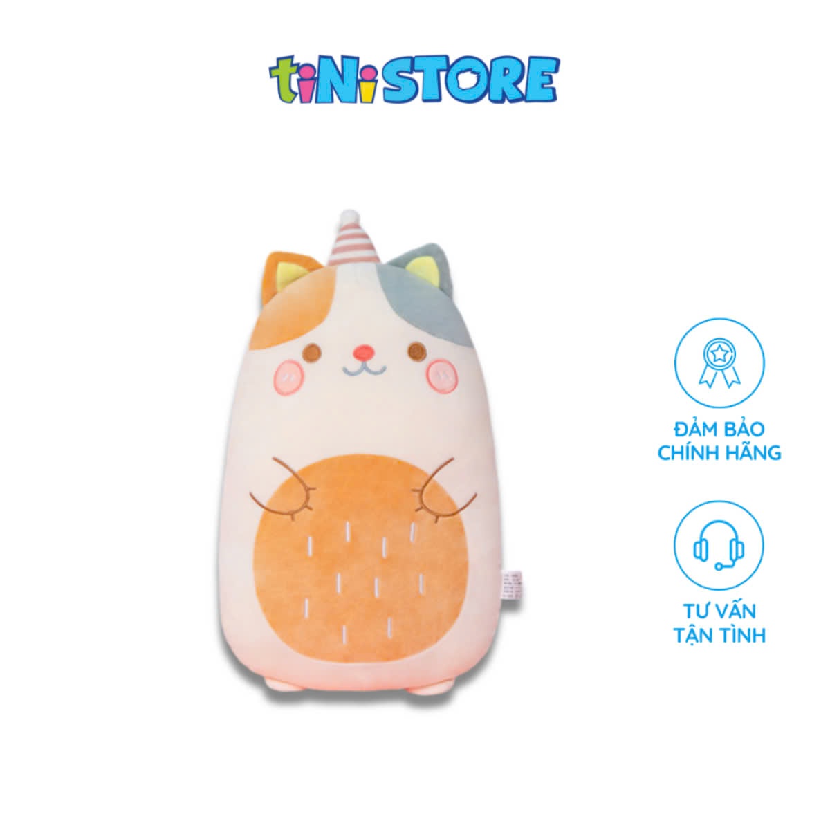 Đồ chơi thú bông hình mèo đội nón 45cm VALUE TOYS M1-25