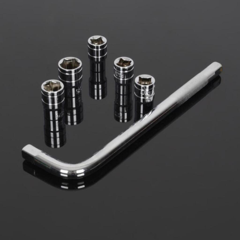 10pcs Automobile Motorcycle Repairing Tool Socket Wrench Set With Case