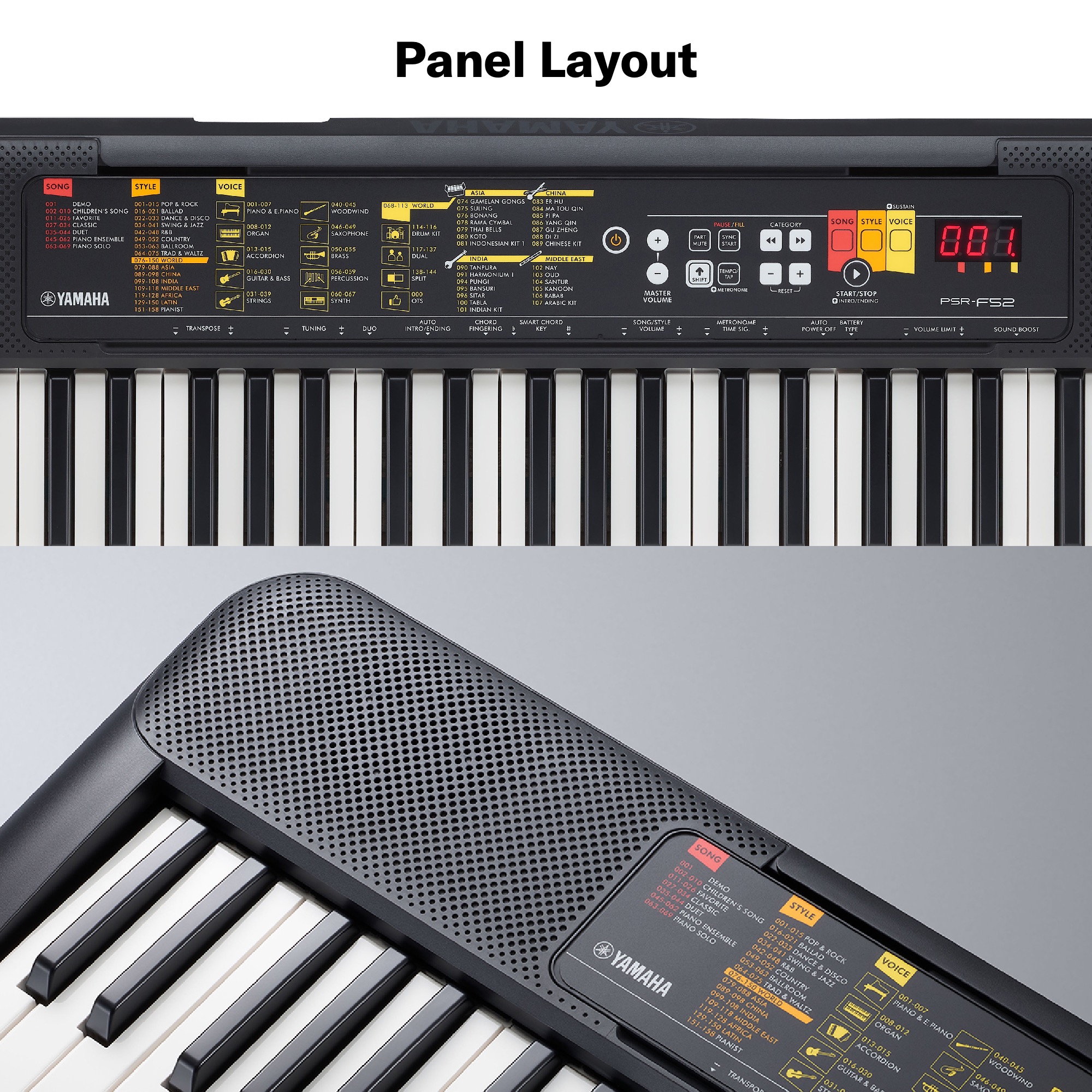 Đàn Organ (keyboard) Điện Tử Yamaha PSR-F52