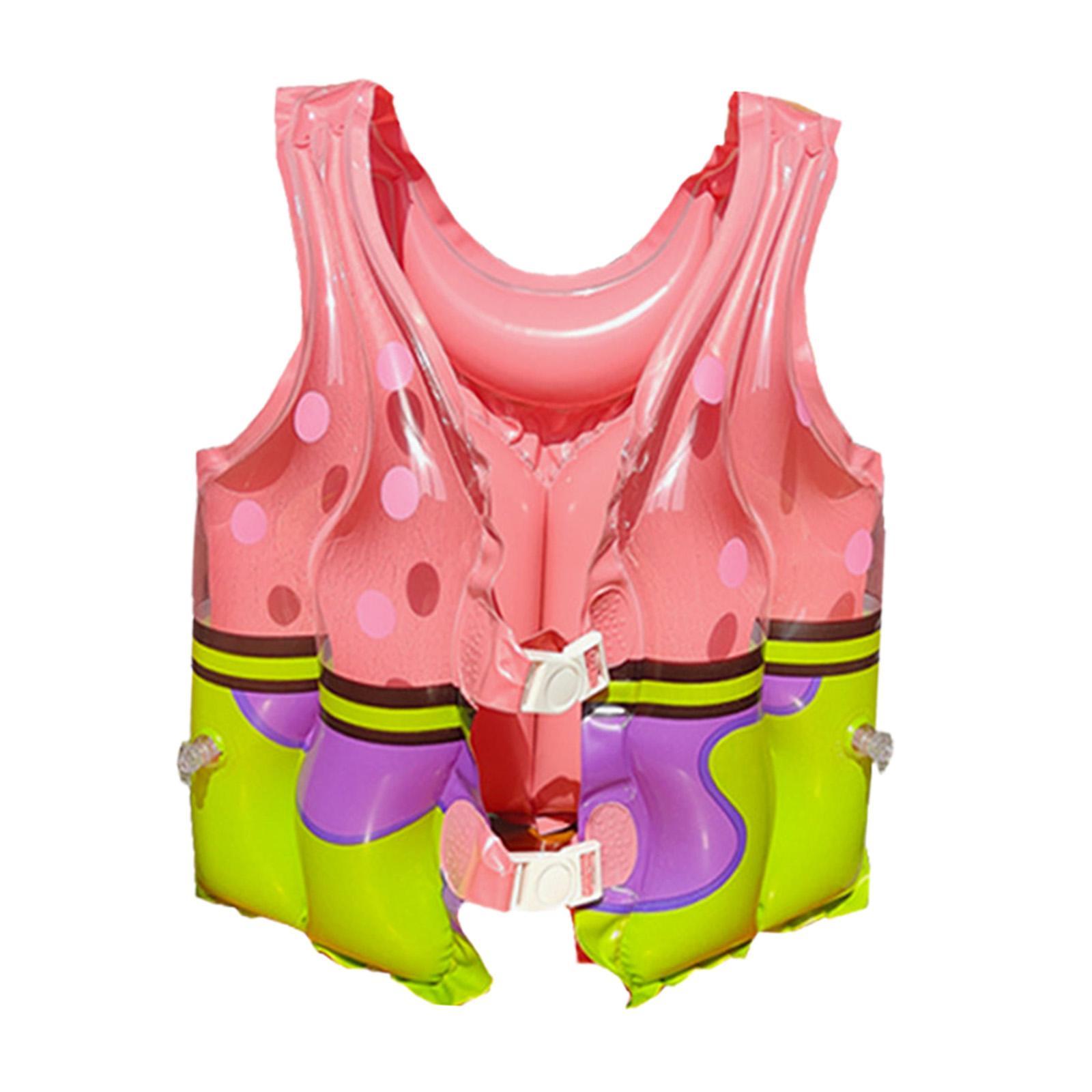 Kid's Inflatable Swim Vest Buoyancy Floating Vests Protective Float Swimsuit