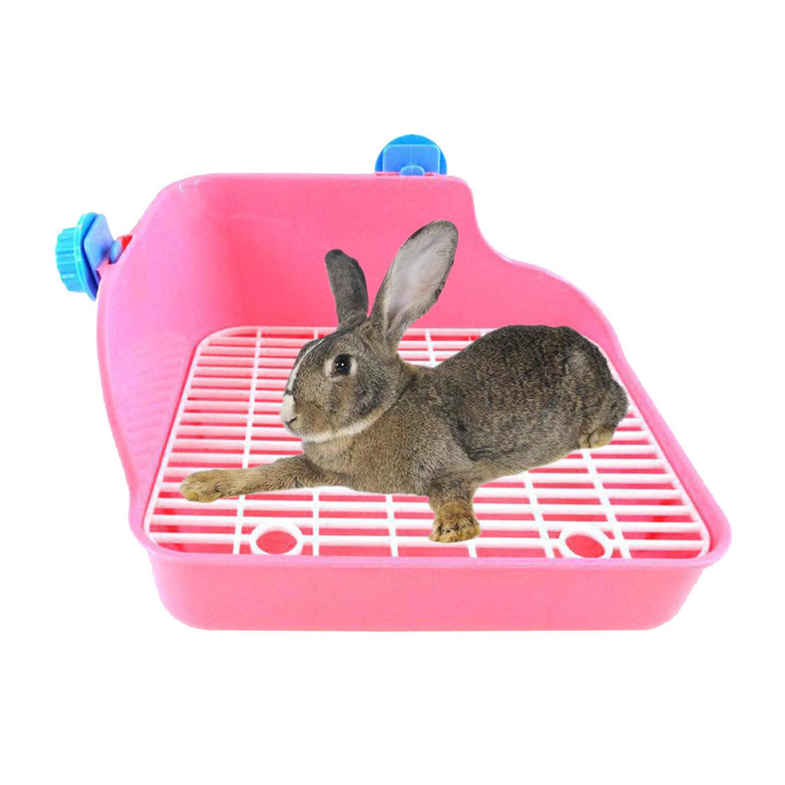 Rabbit Toilet Box Tray Pets Hamster Indoor Potty Trainer Guinea Pig