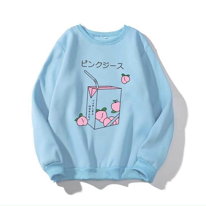 Áo Sweater Nỉ Bông MILK Nam Nữ Unisex Form Rộng Phong Cách Ulzzang KUN