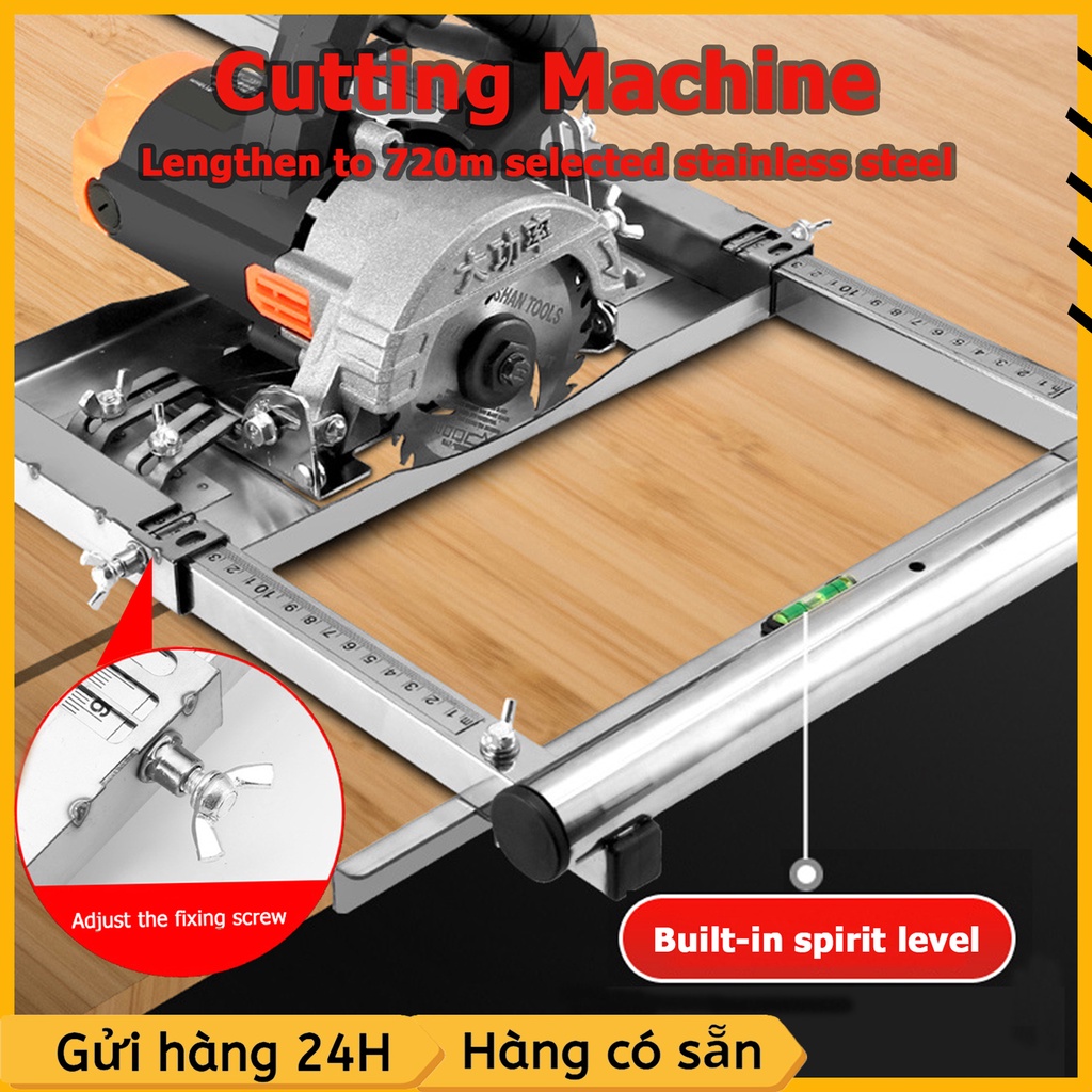 Hình ảnh Khung Cố Định Máy Cắt Bàn, Bộ Cắt Đá , Gạch Cầm Tay 4 inch & 7 inch