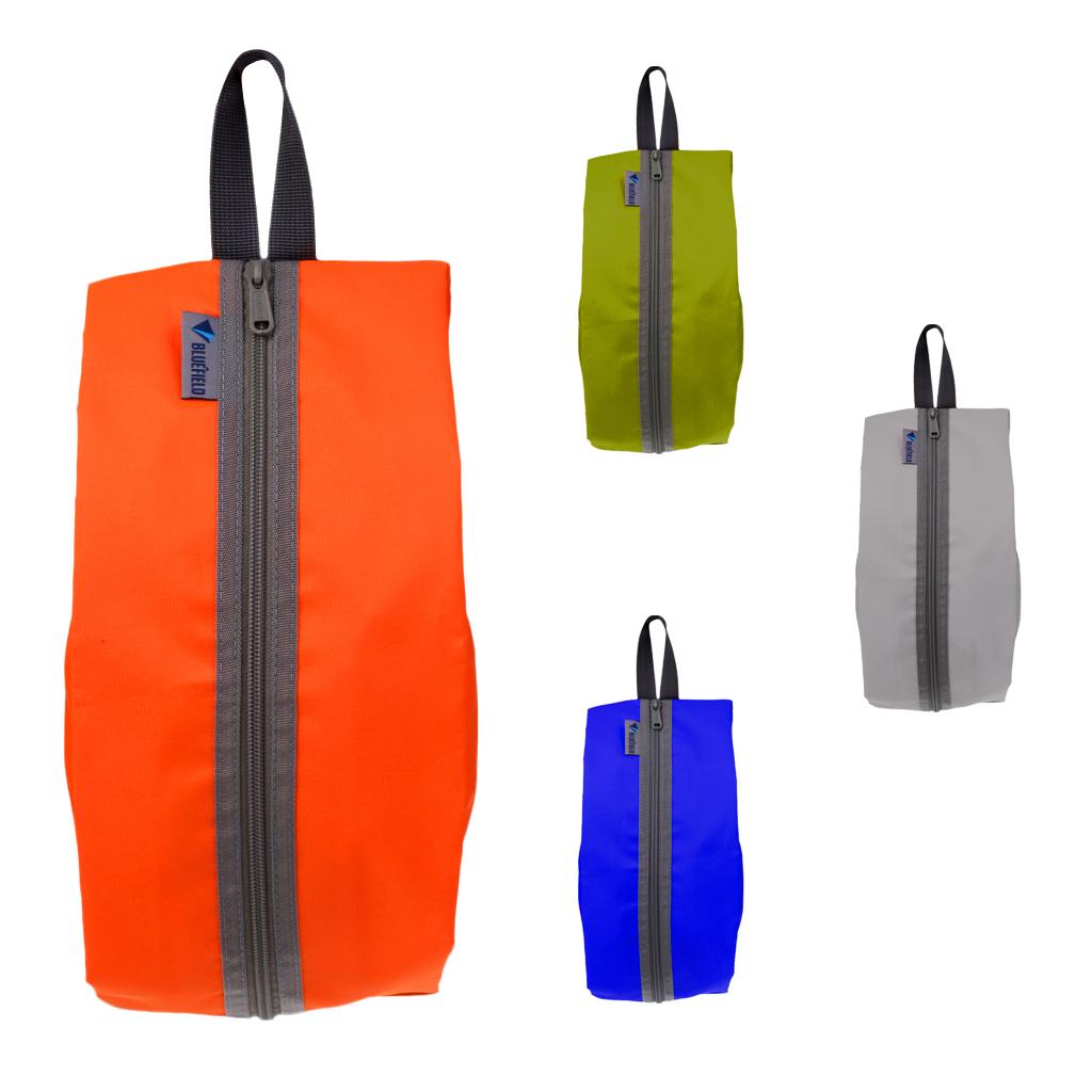 Waterproof Laundry Shoes Storage Pouch Portable Zipper Tote Bag Blue
