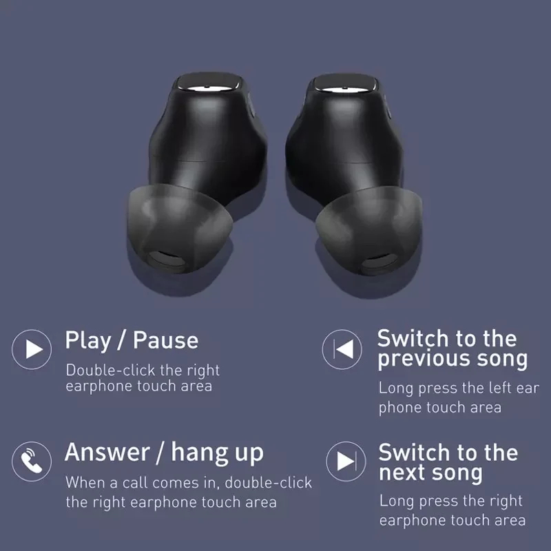 Tai Nghe Bluetooth Baseus WM01 TWS Không Dây - Công Nghệ Chống Tiếng Ồn Mới Nhất - Thiết Kế Nhỏ Gọn Xinh Xắn - Tương Thích Nhiều Thiết Bị - Điều Khiển Cảm Ứng - Hàng Chính Hãng