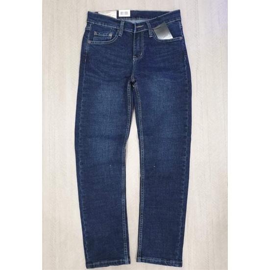 Quần jean nam xanh wax VNXK Quần bò nam ống đứng jeans co giản