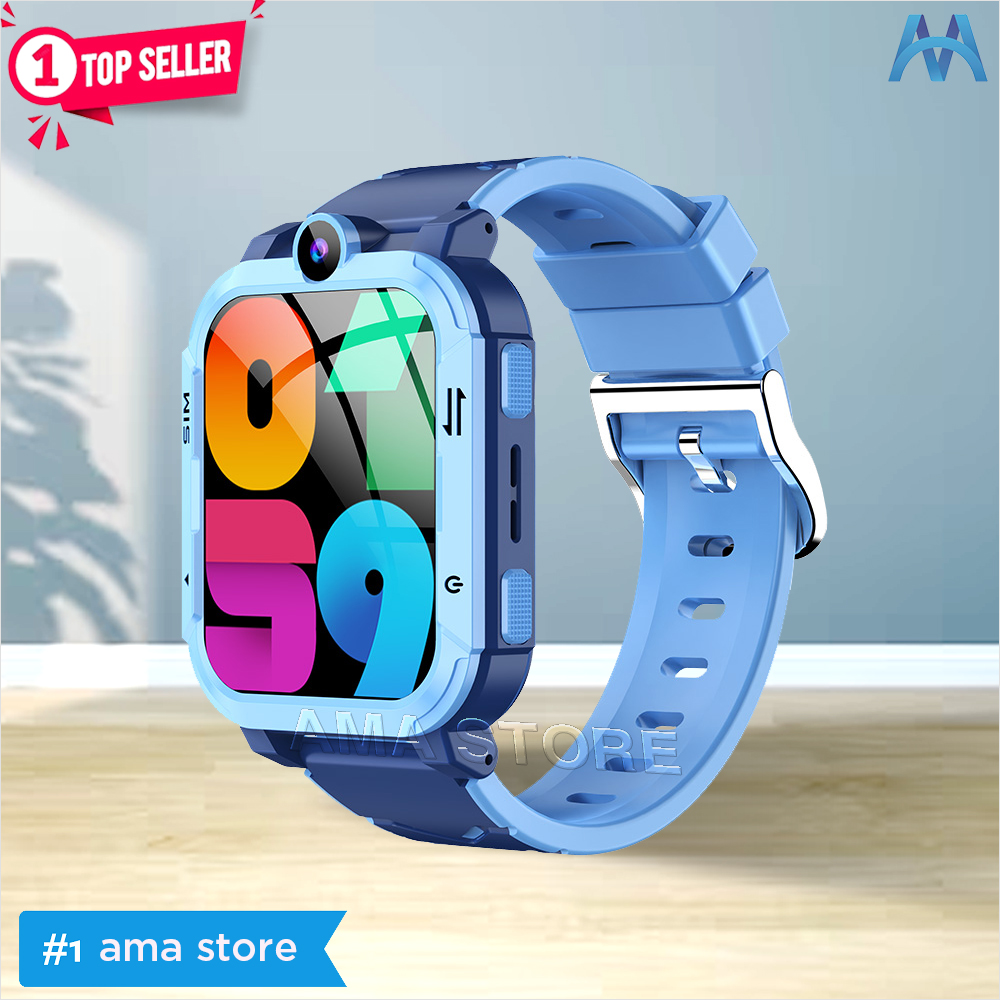 Đồng hồ Thông minh AMA Watch Y86 có CHPlay xem được Youtube có Za.lo Gắn sim 4G Định vị Kép GPS Wifi cho Trẻ em cấp 1 2 - Hàng chính hãng