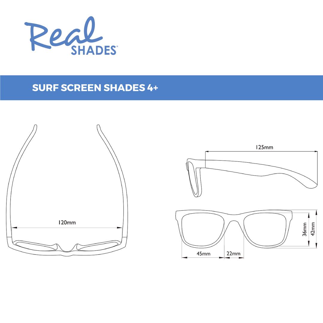 Kính REALSHADES Chống Ánh Sáng Xanh Shiny Graphite 4SCRGRP