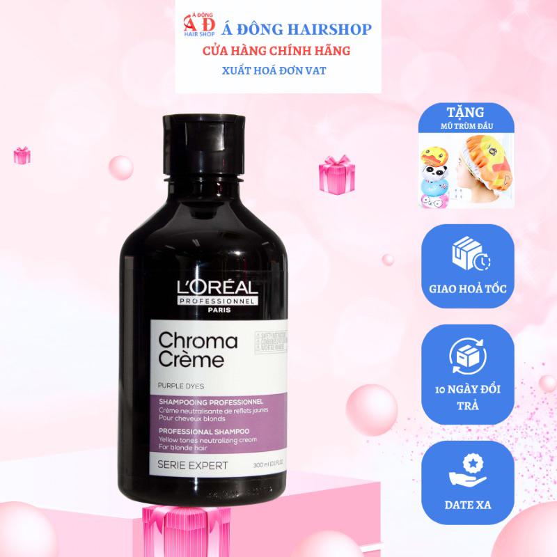 DẦU GỘI KHỬ SẮC TỐ VÀNG CAM ĐỎ L'OREAL PRO CHROMA CREME CAO CẤP