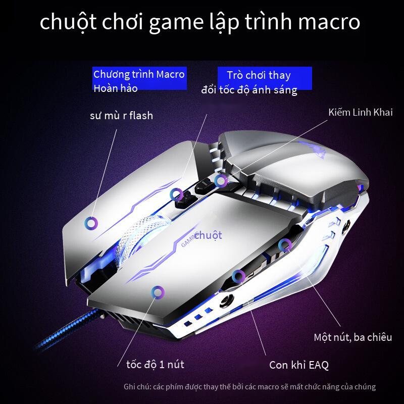Giao hàng nhanh Bộ bàn phím và chuột chơi game có dây cơ học Tarantula AULA T500 lập trình macro đa phương tiện với trục tay màu đen trục xanh