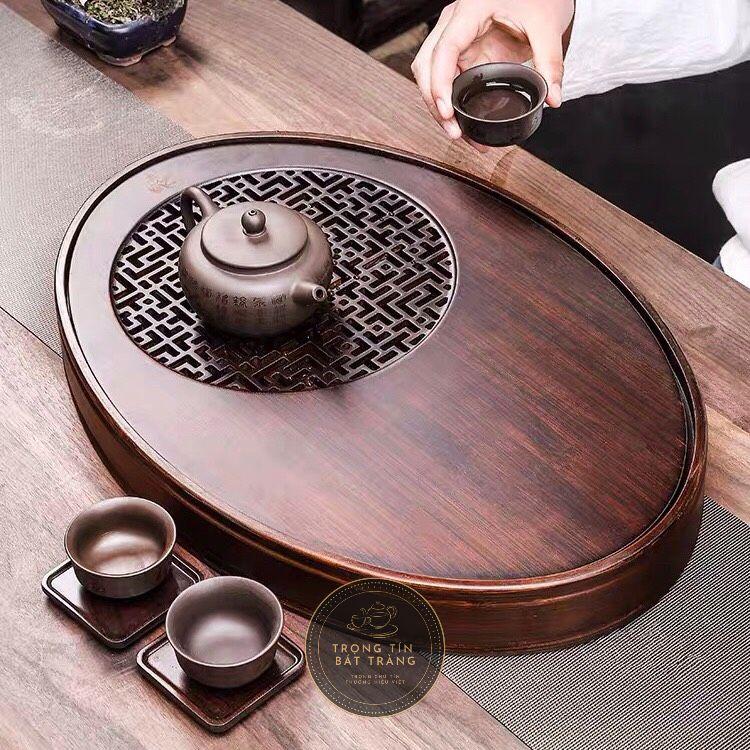 Khay Trà Tre Cao Cấp Bầu Dục KT 15